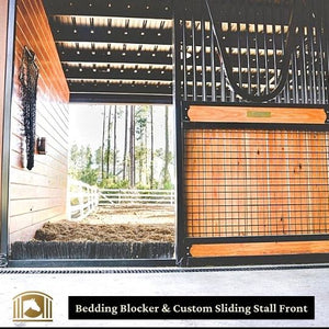 Bedding Blocker System for Horse Stalls