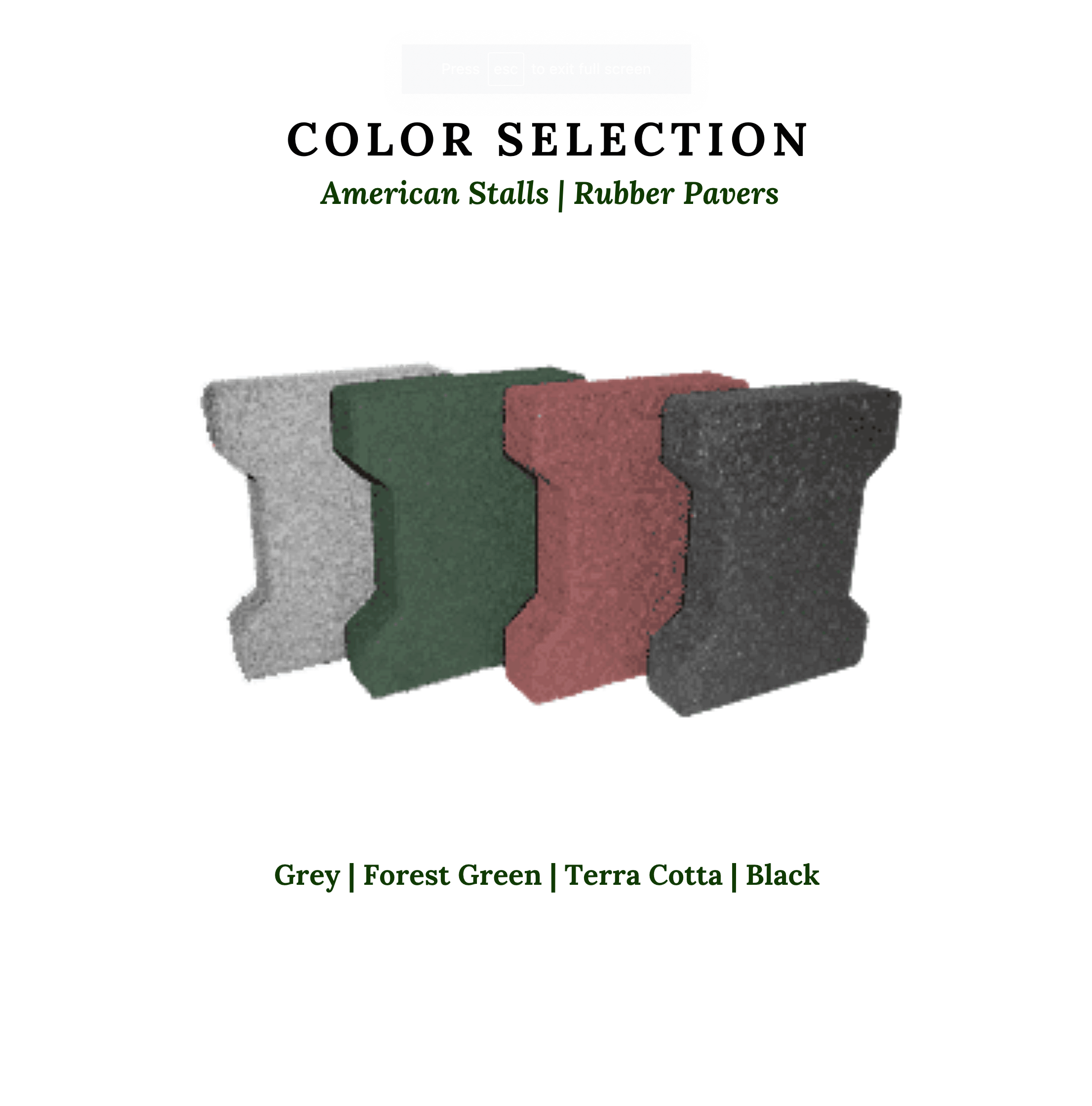 Rubber Pavers for Horse Barns