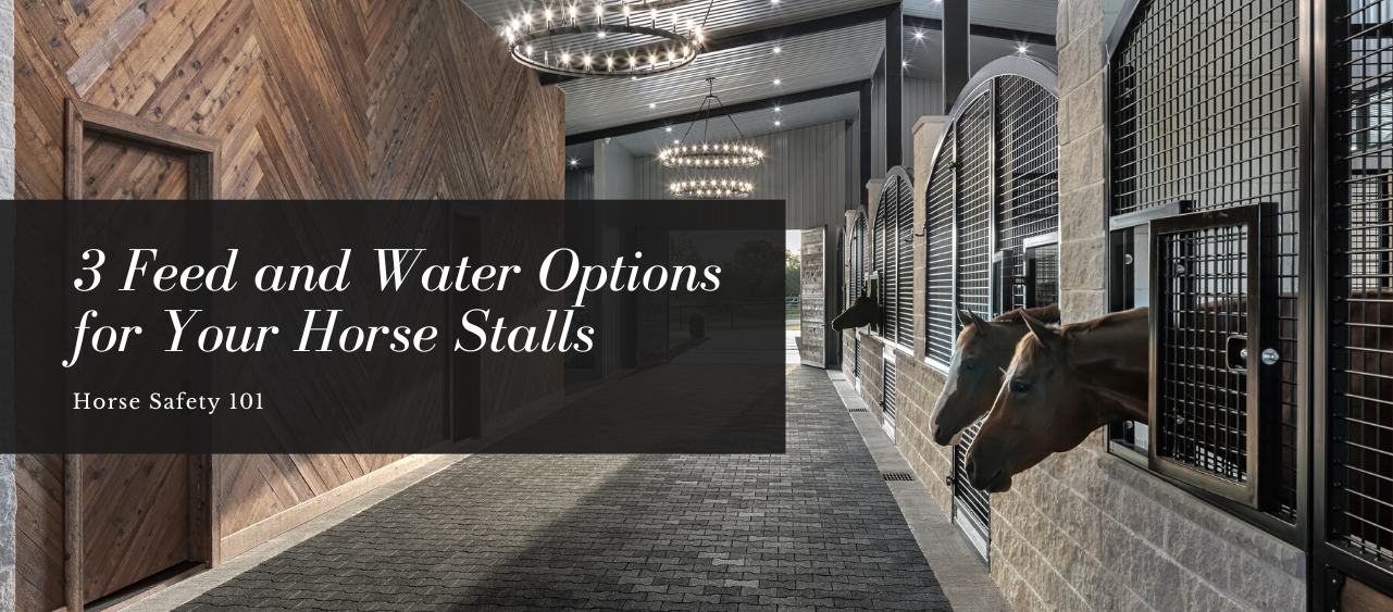 3 Feed and Water Options for Your Horse Stalls