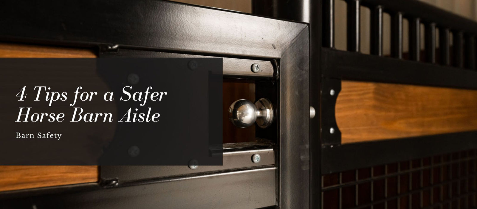 4 Tips for a Safer Horse Barn Aisle