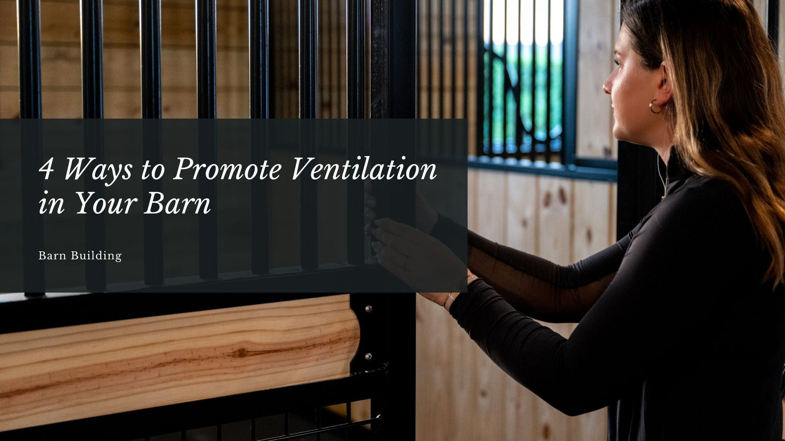 4 Ways to Promote Ventilation in Your Barn