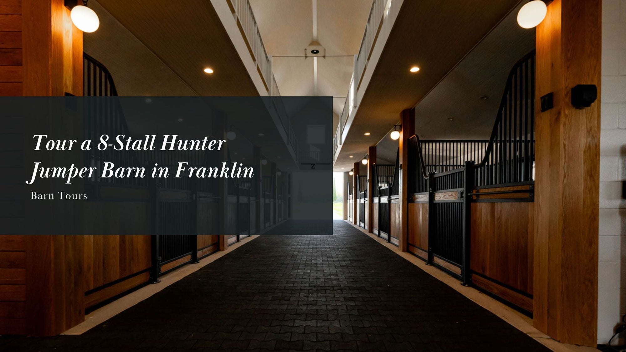 Tour a 8-Stall Hunter Jumper Barn in Franklin