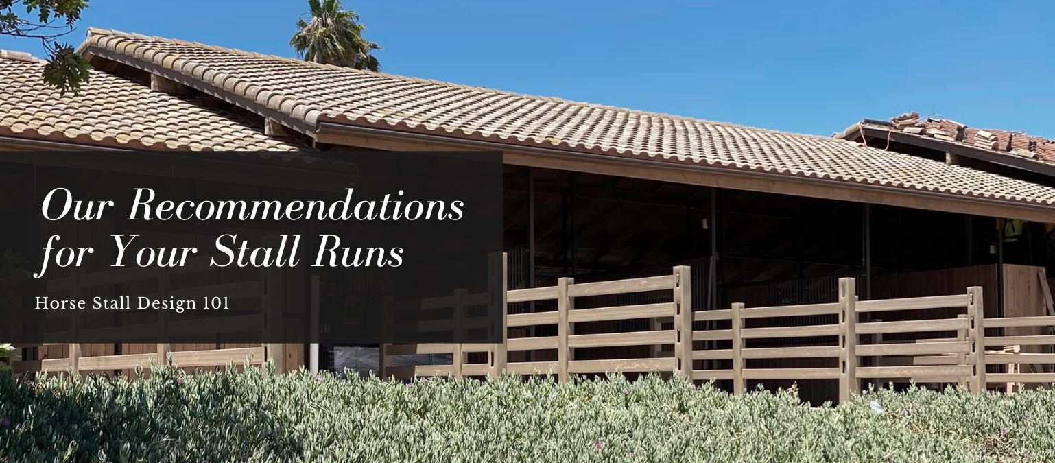 Our Recommendations for Horse Stall Runs