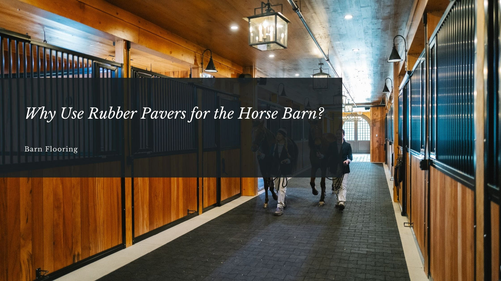 Why Use Rubber Pavers for the Horse Barn?
