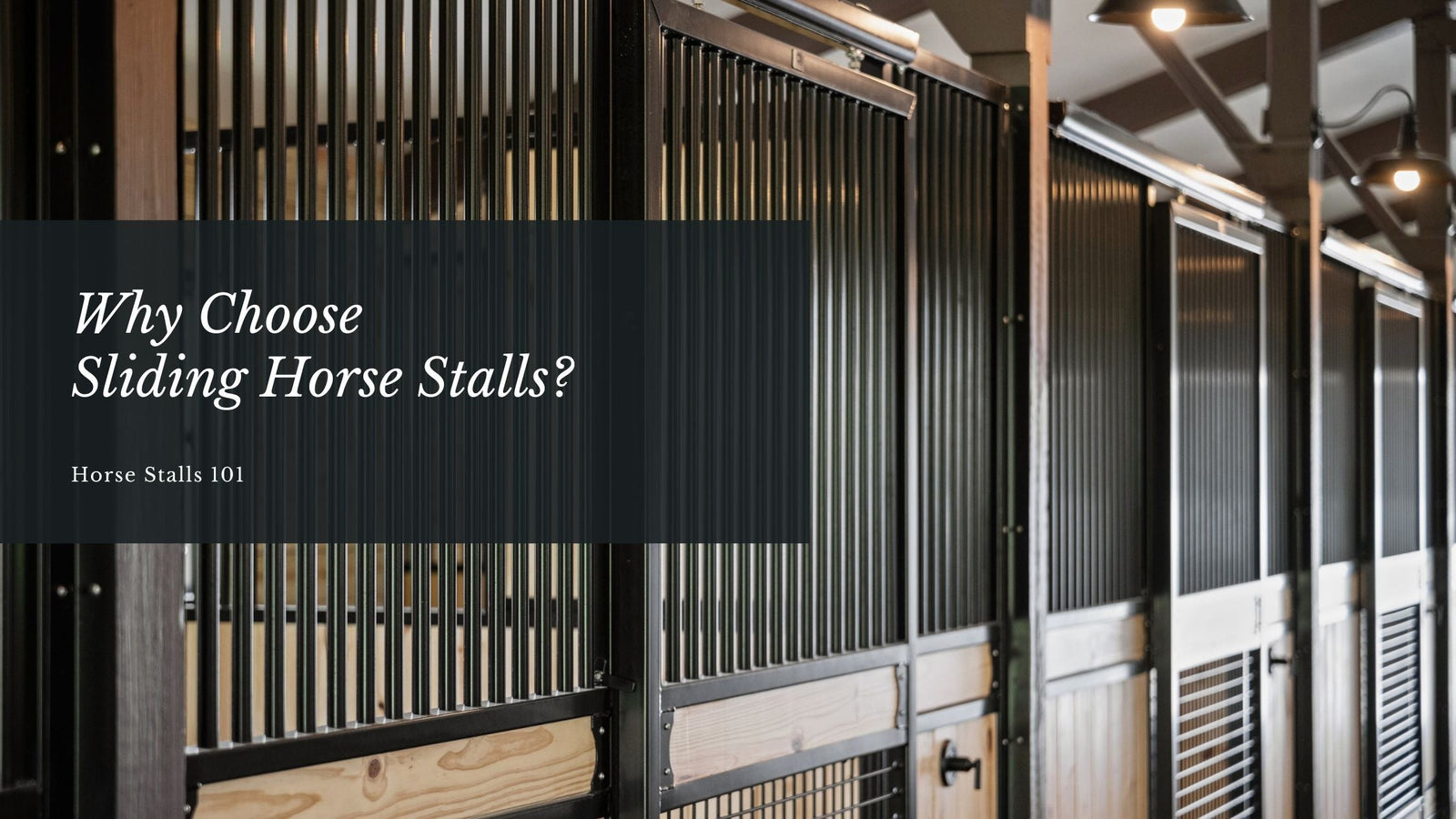 Why Choose Sliding Horse Stalls?