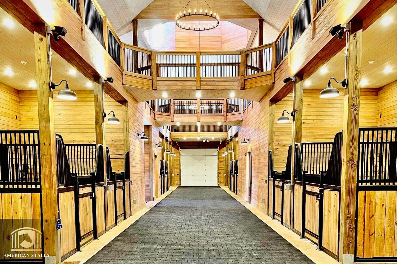 Horse Barn Lights Barn Lighting Interior American Stalls