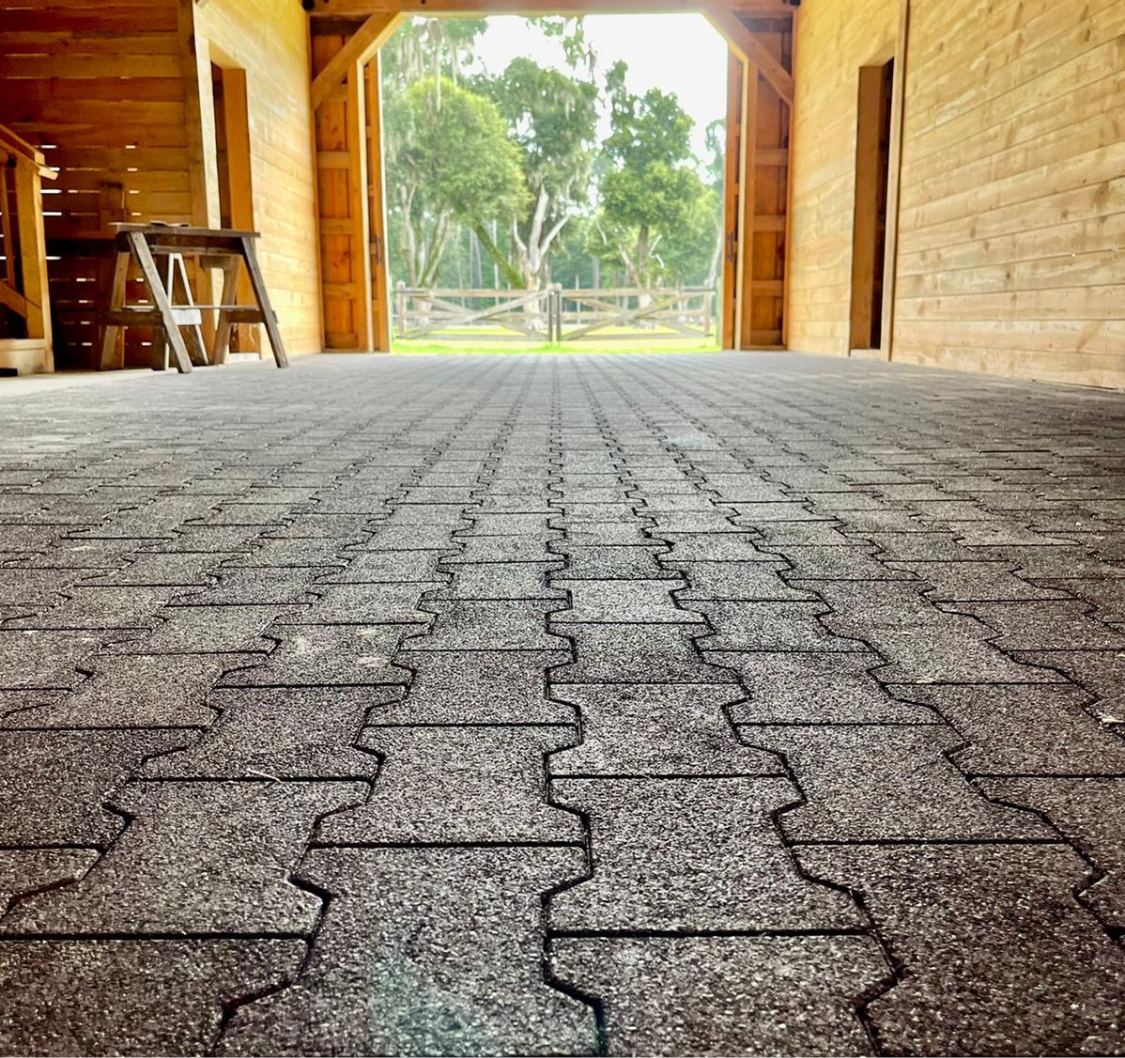 Rubber Pavers for Horse Barns