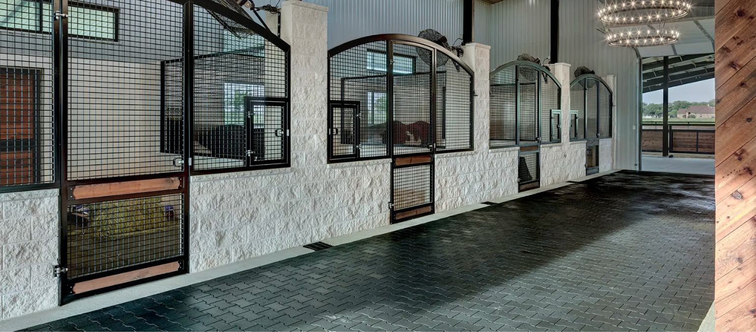 Rubber Pavers for Horse Barns