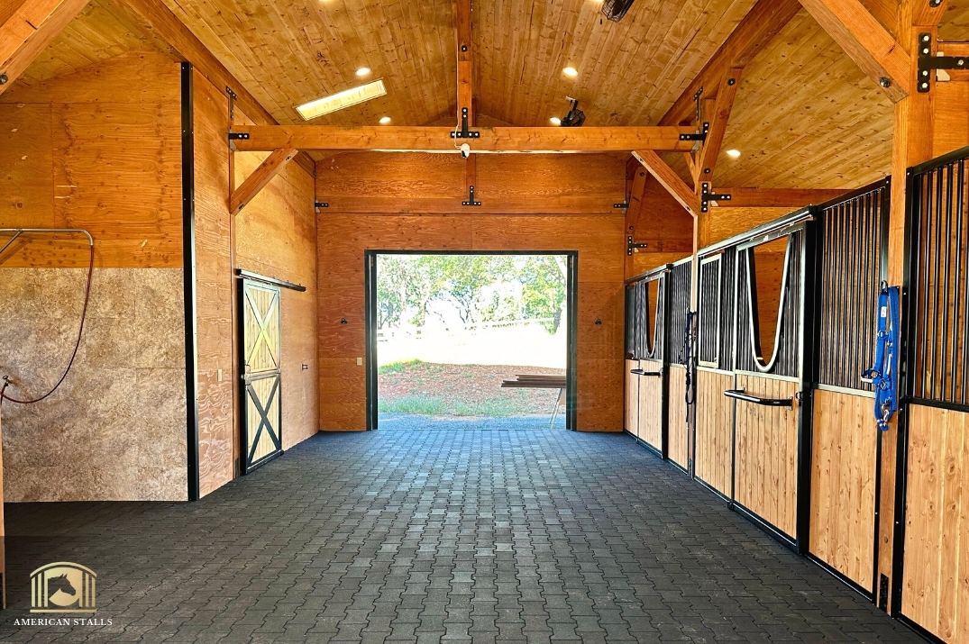 Rubber Pavers for Horse Barns