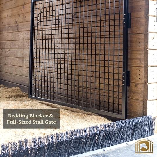 Bedding Blocker System for Horse Stalls