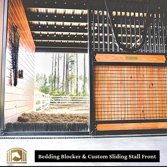 Stall Block Bedding Blocker System for Horse Stalls | American Stalls