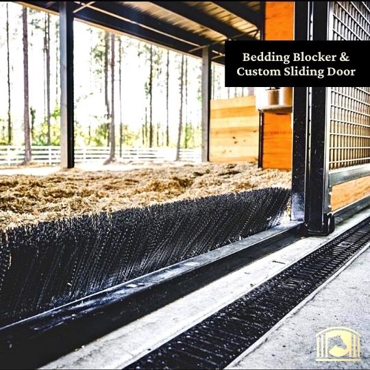 Bedding Blocker System for Horse Stalls