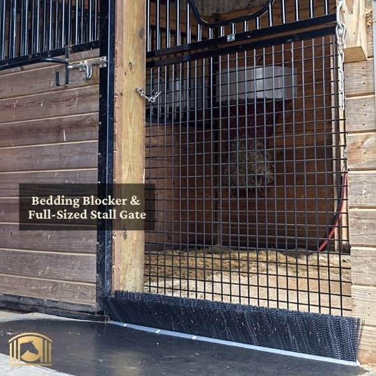 Bedding Blocker System for Horse Stalls