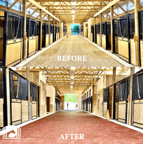 horse barn in Chicago with horse stalls