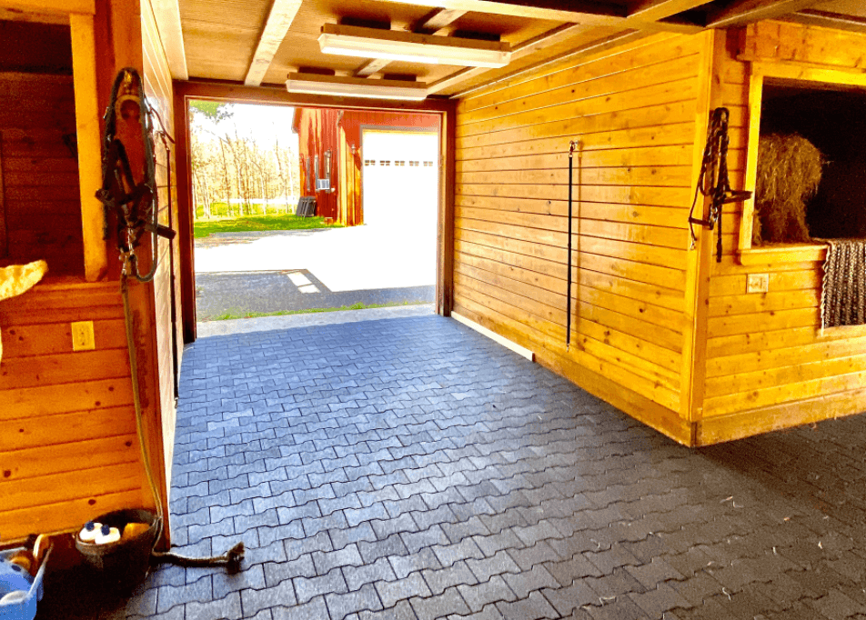 Rubber Pavers for Horse Barns