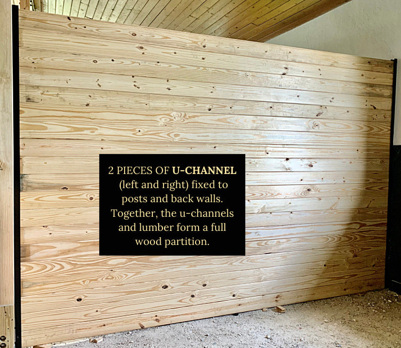 U-Channel for Horse Stalls