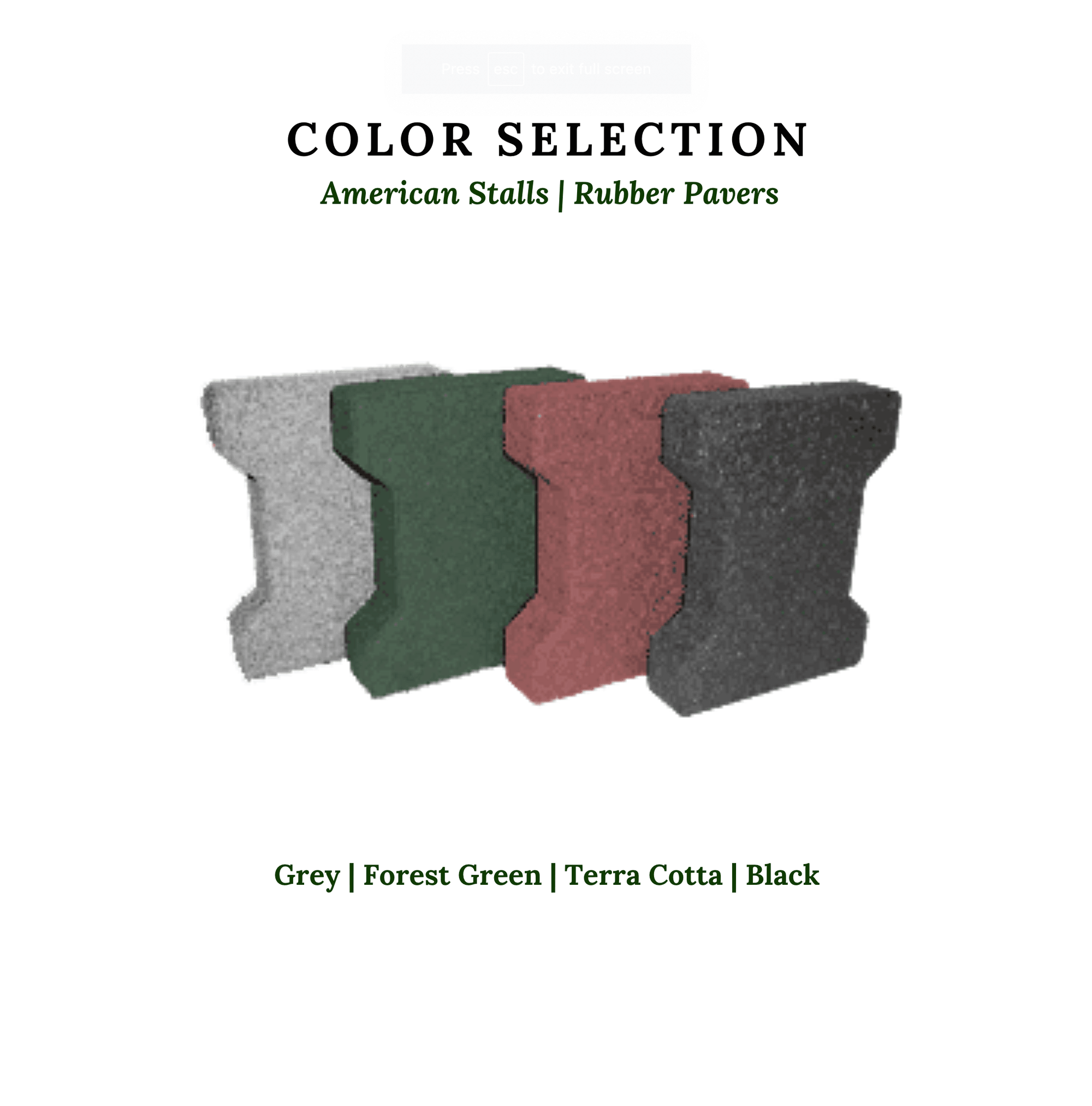 Rubber Pavers for Horse Barns